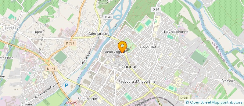 localisation de l'entreprise MADAME DELPHINE HAUSTRAETE à COGNAC