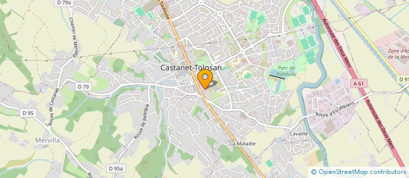 localisation de l'entreprise MADAME DELPHINE HERNANDEZ  CASTANET-TOLOSAN