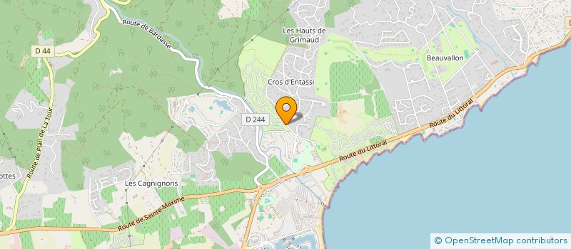 localisation de l'entreprise MADAME DELPHINE HERROU à SAINTE-MAXIME