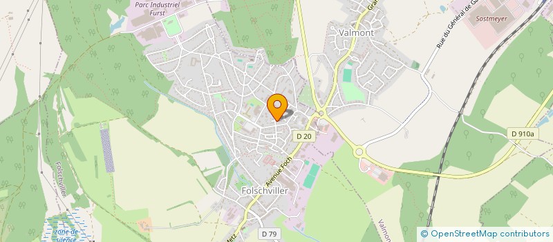 localisation de l'entreprise MADAME DELPHINE HILD  FOLSCHVILLER