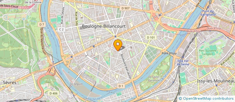 localisation de l'entreprise MADAME DELPHINE HITON à BOULOGNE-BILLANCOURT