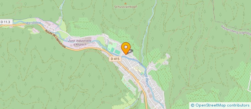 localisation de l'entreprise MADAME DELPHINE HOLBEIN  KAYSERSBERG VIGNOBLE