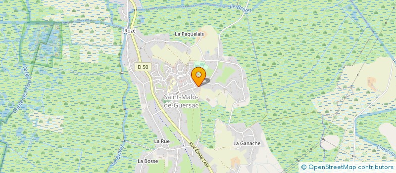 localisation de l'entreprise MADAME DELPHINE HOMOLLE  SAINT-MALO-DE-GUERSAC