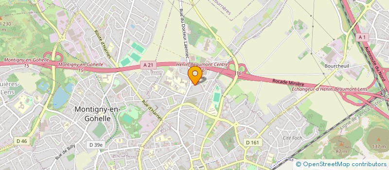 localisation de l'entreprise MADAME DELPHINE HOUZEAU à HENIN-BEAUMONT