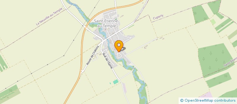 localisation de l'entreprise MADAME DELPHINE HUBERT  SAINT-ETIENNE-AU-TEMPLE