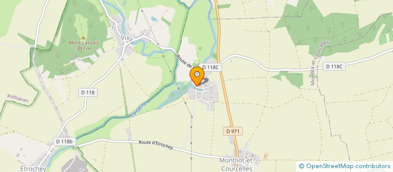 localisation de l'entreprise MADAME DELPHINE HUBERT  MONTLIOT-ET-COURCELLES