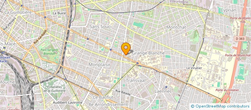 localisation de l'entreprise MADAME DELPHINE HUBERT  LYON