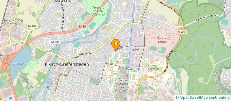 localisation de l'entreprise MADAME DELPHINE HUBERT  ILLKIRCH-GRAFFENSTADEN