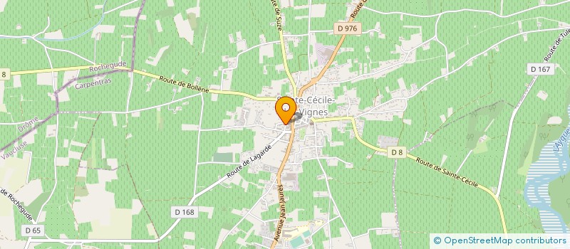 localisation de l'entreprise MADAME DELPHINE HUGUES  SAINTE-CECILE-LES-VIGNES