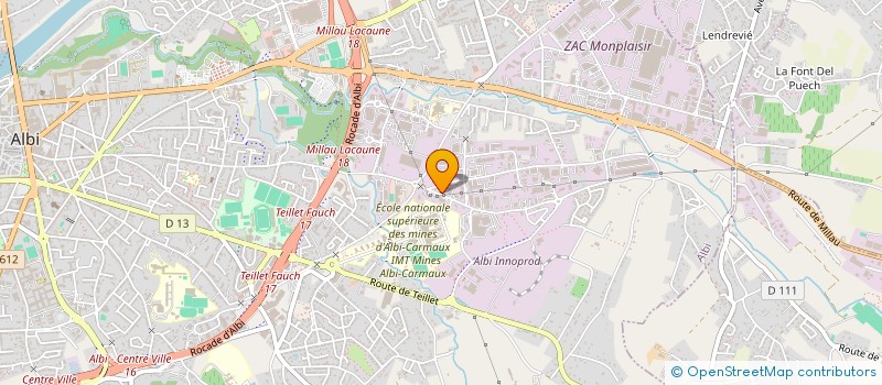 localisation de l'entreprise MADAME DELPHINE HUO à ALBI