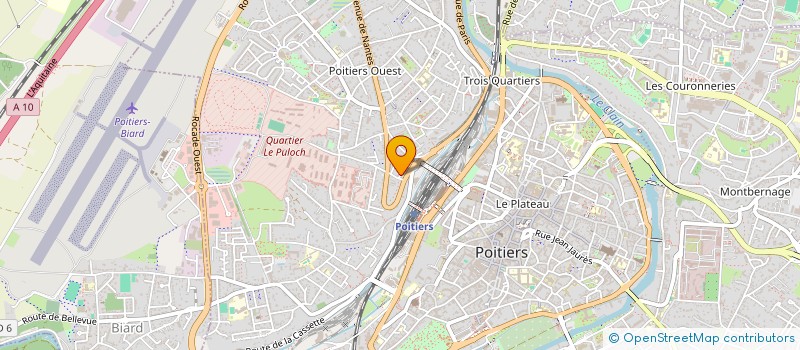 localisation de l'entreprise MADAME DELPHINE HUSSON  POITIERS