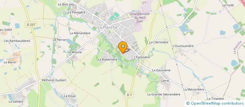 localisation de l'entreprise MADAME DELPHINE IMBERT  LA PLANCHE