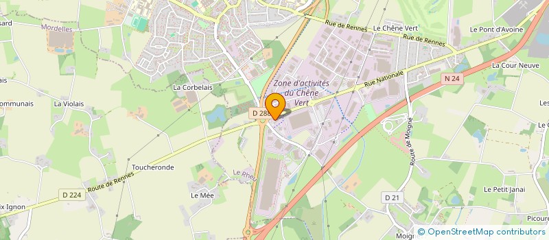 localisation de l'entreprise MADAME DELPHINE ISABEL  LE RHEU