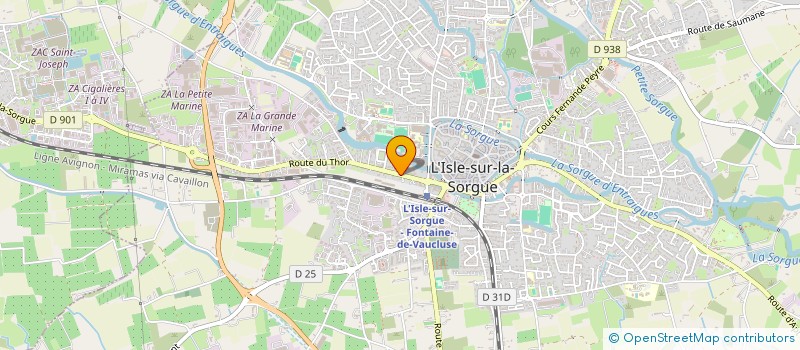 localisation de l'entreprise MADAME DELPHINE JACQUELIN  L'ISLE-SUR-LA-SORGUE