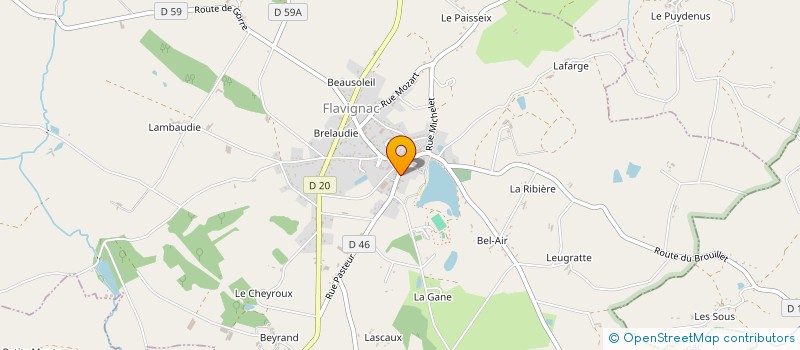 localisation de l'entreprise MADAME DELPHINE JACQUET  FLAVIGNAC