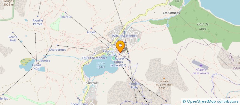 localisation de l'entreprise MADAME DELPHINE JAFFRE  TIGNES