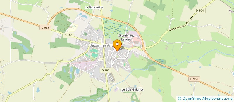localisation de l'entreprise MADAME DELPHINE JALABER à BECON-LES-GRANITS