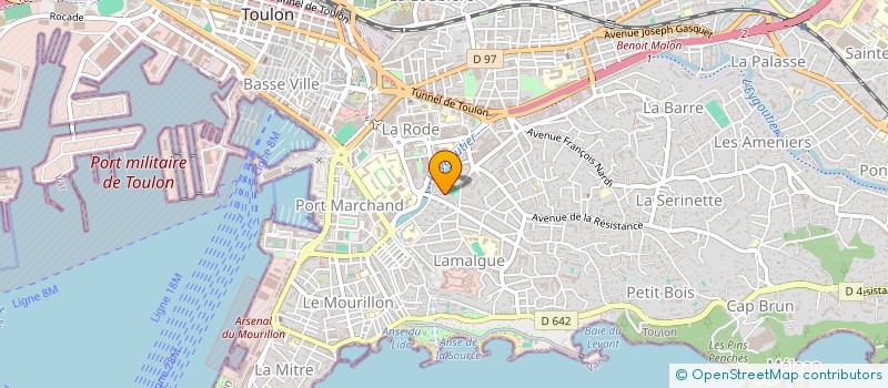 localisation de l'entreprise MADAME DELPHINE JANSSENS  TOULON