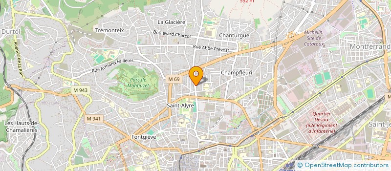 localisation de l'entreprise MADAME DELPHINE JAROSZ  CLERMONT-FERRAND