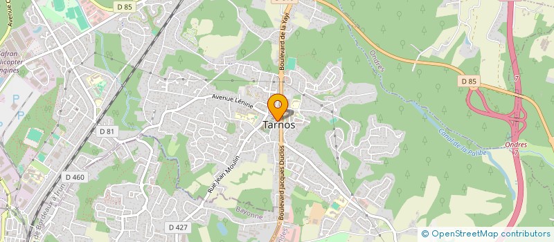 localisation de l'entreprise MADAME DELPHINE JAUREGUIBERRY  TARNOS