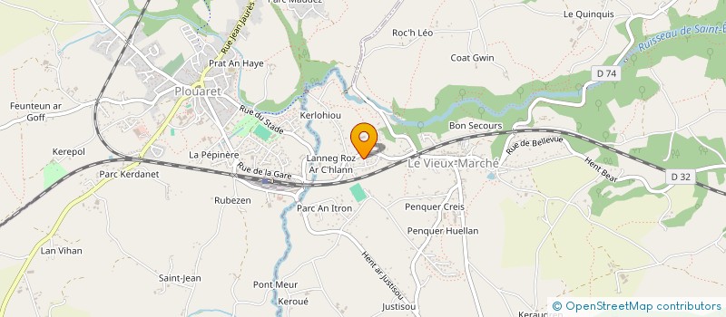 localisation de l'entreprise MADAME DELPHINE JEAN  LE VIEUX-MARCHE