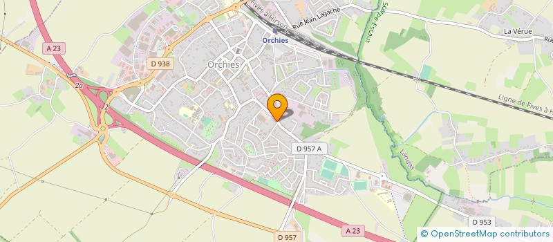 localisation de l'entreprise MADAME DELPHINE JEANDIN  ORCHIES