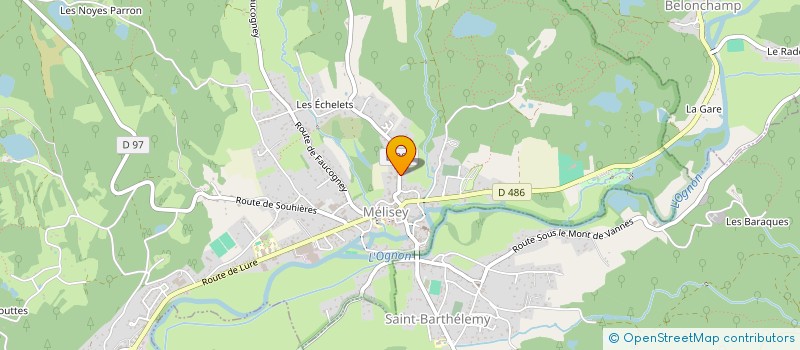 localisation de l'entreprise MADAME DELPHINE JEANMOUGIN  MELISEY