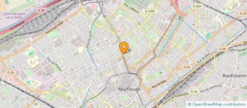 localisation de l'entreprise MADAME DELPHINE JENNER  MULHOUSE