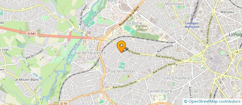 localisation de l'entreprise MADAME DELPHINE JOBARD à LIMOGES