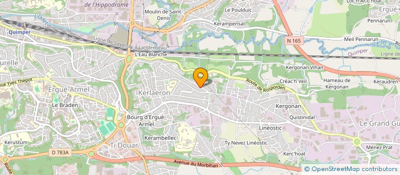 localisation de l'entreprise MADAME DELPHINE JORY  QUIMPER