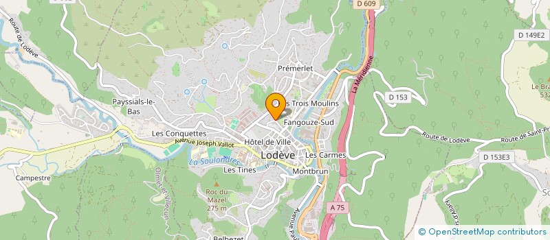 localisation de l'entreprise MADAME DELPHINE JOSEPH  LODEVE