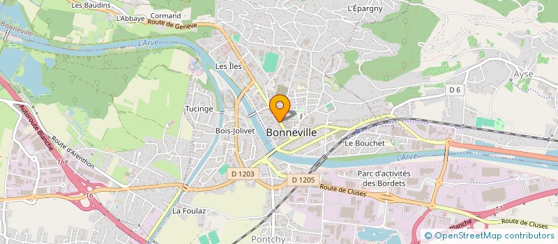 localisation de l'entreprise MADAME DELPHINE KARNAUCH  BONNEVILLE