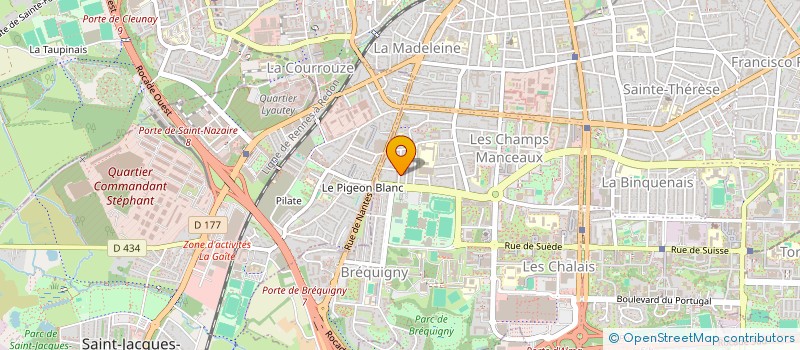 localisation de l'entreprise MADAME DELPHINE KERANGOFF  RENNES