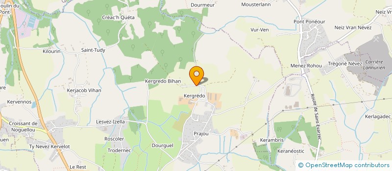 localisation de l'entreprise MADAME DELPHINE KERAVEC  PLEUVEN