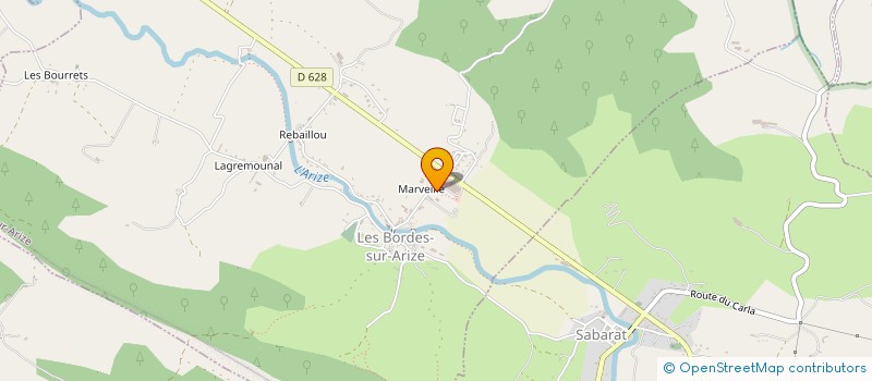 localisation de l'entreprise MADAME DELPHINE KERBERENES à LES BORDES-SUR-ARIZE