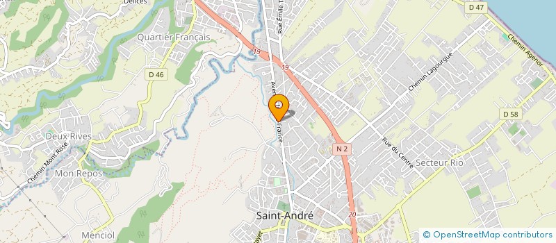 localisation de l'entreprise MADAME DELPHINE KHOON-YAM  SAINT-ANDRE