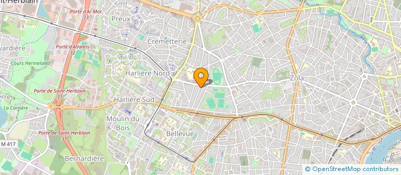 localisation de l'entreprise MADAME DELPHINE KLEIN à NANTES