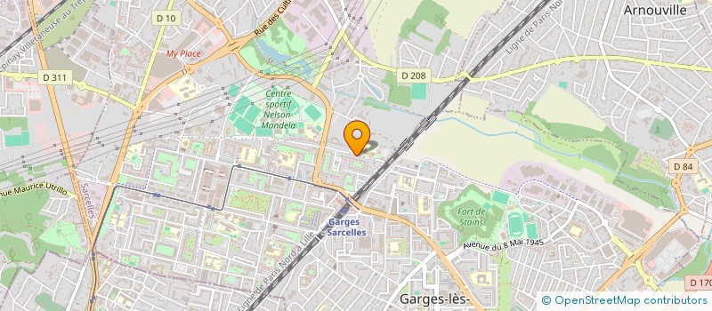 localisation de l'entreprise MADAME DELPHINE KOSKAS  SARCELLES