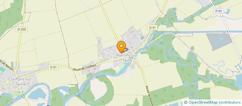 localisation de l'entreprise MADAME DELPHINE KUSZCZAK  MARCILLY-SUR-SEINE