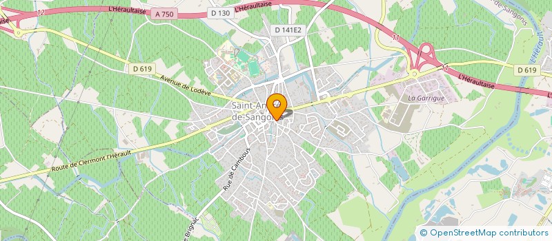 localisation de l'entreprise MADAME DELPHINE LACALMONTIE  SAINT-ANDRE-DE-SANGONIS