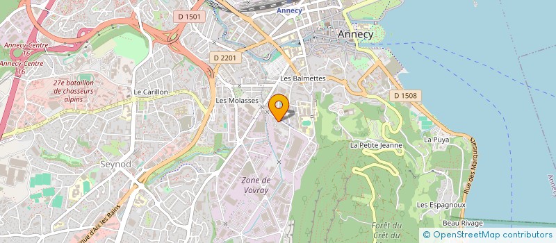 localisation de l'entreprise MADAME DELPHINE LACHENAL à ANNECY