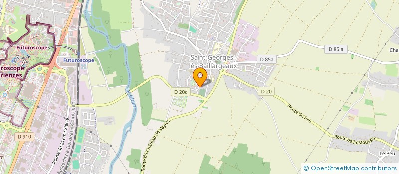 localisation de l'entreprise MADAME DELPHINE LADRIL  SAINT-GEORGES-LES-BAILLARGEAUX