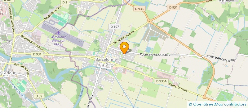 localisation de l'entreprise MADAME DELPHINE LAFFORGUE  BARCELONNE-DU-GERS