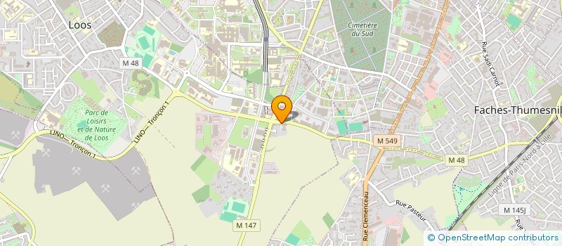 localisation de l'entreprise MADAME DELPHINE LAFFORGUE  LOOS