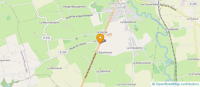 localisation de l'entreprise MADAME DELPHINE LAFOSSE  QUETTREVILLE-SUR-SIENNE