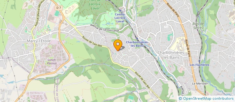 localisation de l'entreprise MADAME DELPHINE LAGRANDEUR  CHARBONNIERES-LES-BAINS