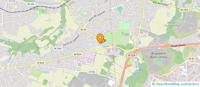 localisation de l'entreprise MADAME DELPHINE LAGRANDIE  PIBRAC