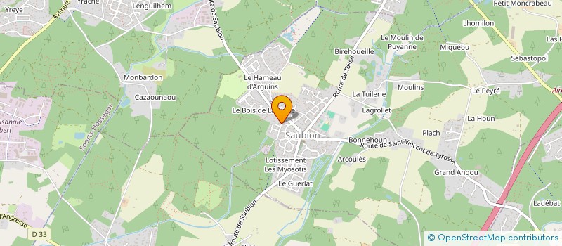 localisation de l'entreprise MADAME DELPHINE LAHENS à SAUBION