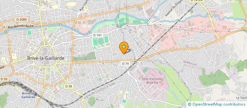 localisation de l'entreprise MADAME DELPHINE LAMBERT  BRIVE-LA-GAILLARDE