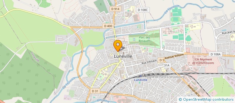 localisation de l'entreprise MADAME DELPHINE LAMBOULE  LUNEVILLE